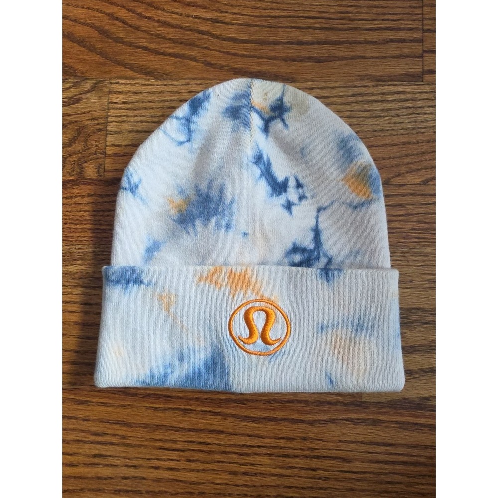 Lululemon Beanie Tie Dye Logo Cuff Winter Warm Hat Unisex